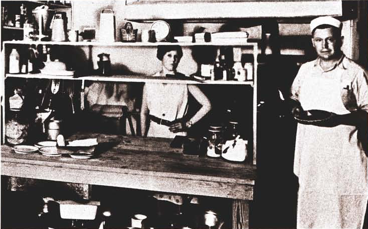 Col. Sanders working in his kitchen in Corbin, KY